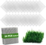 LINLAN 24 Pieces 3.1X3.1in (8X8cm) Aquarium Moss Mesh, 304 Stainless Steel Aquatic Moss Wall, Easy to Cut, for Fixing and Propagating Aquatic Mosses, DIY Aquarium Filtration, and Aquascaping - Image 2