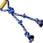 Large Dog Rope Toys for Aggressive Chewers Pitbull Tug of War Interactive Heavy Duty Outdoor Medium Large Breed XL Dog Chew Rope Strong Durable Dog Tug Toys Tough Pull Rope with Handle - Image 2