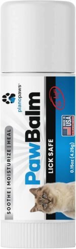 Lick Safe Cat Paw Balm - 0.15 Oz Paw Balm for Cats - Natural Paw Butter for Cats - Vet Recommended Cat Paw Protection - Paw Wax for Cats - Fix Dry Cracked Paws - Cat Paw Moisturizer Stick - Cat Stuff - Image 2