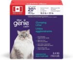 Litter Genie Light Unscented Clumping Cat Litter, Made in Canada, 8.4 kg | 20% Lighter Natural Clay, Fast-Clumping, Odour Control - Image 2
