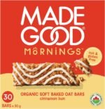 MadeGood Mornings Soft Baked Breakfast Bar, Cinnamon Bun, (30 Count x 30g) Organic and Delicious Snack Bars - Image 2