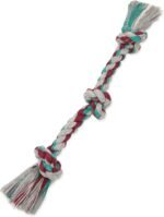 Mammoth Flossy Chews Cottonblend Color 3-Knot Rope Tug, Assorted Colors - Image 2