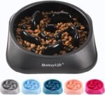 MateeyLife Slow Feeder Dog Bowls, Anti-Choking Puzzle Dog Food Bowls, Non Slip Interactive Dog Feeding Bowls That Slow Down Eating, Bloat Stop Maze Dog Dishes Dog Feeder for Medium Large Breeds Black - Image 2