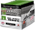 McSweeney's Zero Sugar Smokin' Jalapeno Beef Jerky. 100% Made In Canada. Keto Friendly, High Protein, Sugar Free Snacks, Gluten Free, School Snacks, Low Fat, Naturally Smoked. 70g (Pack of 12) - Image 2