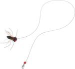 Milisten 2pcs Realistic Replacement Heads Interactive Cat Bugs Teaser for Indoor Kitten Play Long String - Image 2