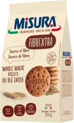 Misura Fibrextra, Whole Wheat Biscuits, High in Fibre, Product of Italy, Non GMO, 330g - Image 2