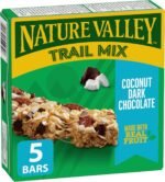 NATURE VALLEY Coconut Dark Chocolate Granola Bars, No Artificial Colours, No Artificial Flavours, Made with Whole Grains, Made with Real Fruit, Rich Dark Chocolate, Pack of 5 Granola Bars - Image 2