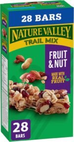 NATURE VALLEY - VALUE PACK SIZE - Fruit and Nut, Almonds, Raisins, Peanuts, Cranberries Granola Bars, Pack of 28 Bars, 980 Grams Package, Whole Grains, No Artificial Colours, No Artificial Flavours - Image 2