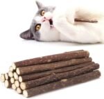 NON-SQUARE 20 Pcs Silvervine Sticks for Cats, Natural Catnip Sticks Matatabi Chew Sticks Cat Chew Toys Kitten Teething Toy for Kitten Teeth - Image 2