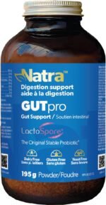 Natra GUTpro Probiotic + Prebiotic Powder, 195 g - Gut Health & Microbiome with LactoSpore, Fermented Glutamine, Aloe Vera, Inulin, Apple Pectin - Image 2