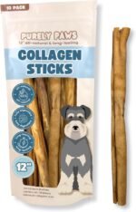Natural Beef Collagen Sticks for Dogs – Long-Lasting Rawhide-Free Dog Chews – High Protein Treat with Glucosamine & Chondroitin – Canadian Company (12", 10 Count) - Image 2