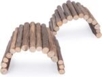 Niteangel Wooden Ladder Bridge, Hamster Mouse Rat Rodents Toy, Small Animal Chew Toy - Image 2