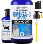 Omega 3 Fish Oil for Cats – Liquid Fish Oil with EPA & DHA – Supports Skin & Coat Condition – Easy to Mix for Cats & Kittens - Image 2