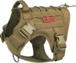 OneTigris Tactical Dog Harness for Large Dogs,No-Pull Dog Harness Vest with Hook & Loop Panels, Military Dog Harness Adjustable Dog Vest Harness for Walking Hiking Training (Coyote Brown,Medium) - Image 2
