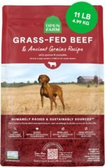 Open Farm, Ancient Grains Dry Dog Food, Protein-Rich & Nutrient Dense, 90% Animal Protein Mixed with Non-GMO Fruits, Veggies and Superfoods, Grass-Fed Beef Recipe, 11lb Bag - Image 2