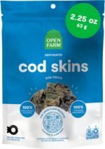 Open Farm, Dehydrated Dog Treats, High Protein & Low Carbohydrate Cod Skins, Crunchy Texture, Single Ingredient Wild-Caught Cod Skins Recipe, 2.25oz Pouch - Image 2