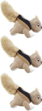 Outward Hound Squeakin' Squirrels Plush Replacement Dog Toys - 3 Pack - Image 2