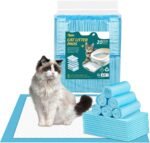 Ownpets Cat Litter Box Pads Small with 6-Layer Leak-Proof Design, Disposable for Easy Cleanup, Super Absorbent, Replacement Pee Pad for Cat, 20 Count - Image 2