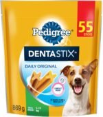 PEDIGREE DENTASTIX Oral Care Original Adult Dog Treats - for Small Breeds - Reduces Plaque and Tartar Buildup - 55 Sticks 869g Pouch - Image 2
