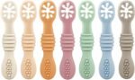 PandaEar 7 Pack Silicone Baby Feeding Spoon| Baby led Weaning Spoon for Self Feeding First Stage| Infant Toddler Baby Spoons 4 6months| BPA Free - Image 2