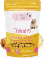 Peanut Butter & Banana Dog Treats - Healthy Puppy Training Treats Made in Canada – Low-Calorie, Vegetarian, Human-Grade – for Small, Medium & Large Dogs - Image 2