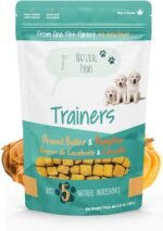 Peanut Butter & Pumpkin Dog Treats – Puppy Training Treats & Healthy Puppy Treats Made in Canada – Natural, Low-Calorie, Vegetarian – Human-Grade – Small, Medium & Large Dogs - Image 2
