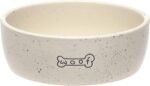 Pearhead Ceramic Woof Dog Bowl, Holds 3 Cups, Stoneware Food and Water Dish, Pet Feeding, Microwave and Dishwasher Safe, Medium - Image 2