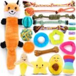 Puppy Toys 21 Pack, Small Dog Chew Toys with Rope Toys for Teething Pet Cute Squeak Toy with Treating Ball for Puppy, Small Dogs - Image 2