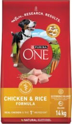 Purina ONE Dry Dog Food, Chicken & Rice - 14 kg Bag - Image 2