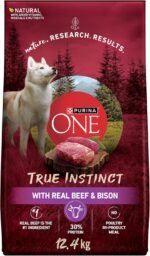 Purina ONE True Instinct High Protein Dry Dog Food, Beef & Bison - 12.4 kg Bag - Image 2