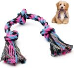 SHARLOVY Puppy Rope Toy, Dog Rope Toy for Small Dogs, Puppy Teething Toys, Cotton Interactive Tug of War Dog Toy for Puppies Boredom, Dog Chew Toys for Aggressive Chewers Small Breed - Image 2