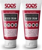SOOS Pet Rescue Cream for Dogs and Cats - Natural Dead Sea Mineral Enriched - Fast Absorbing, Reduce Pain - Treatment of Injuries Cuts, Sores, Wounds, Scratches, Damaged Skin - 50ml (2 Pack) - Image 2