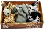 Safari Friends Dog Plush Toys, Soft, Washable & Durable, Interactive Squeaky Toys, Perfect for Small, Medium, & Large Breeds, Ensuring Endless Entertainment, 3 Pack Cute Dog Plushies - Image 2