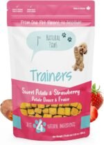 Sweet Potato & Strawberry Dog Treats - Healthy Puppy Training Treats Made in Canada – Low-Calorie, Vegetarian, Human-Grade – for Small, Medium & Large Dogs - Image 2