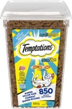 TEMPTATIONS Mix-Ups Adult Cat Treats Tuna, Shrimp & Salmon Flavour, 850g Tub - Image 2