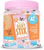 Tiki Cat Baby Stix Wet Cat Treats, Chicken in Creamy Gravy, 0.28 oz. Sachets (42 Count Jar) - Image 2