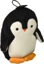 TrustyPup Strong 'N Silent Penguin Silent Squeak Plush Dog Toy, Chew Guard Technology - Black/White, Medium - Image 2
