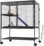 VEVOR 36" Rolling Metal Ferret Cage, Large 2-Tier Critter Nation Cage, Small Animal Cage with Ramps & Tray, Easy to Set up for Pet Rats, Hamster, Guinea Pig, Chinchilla, Squirrel, Hedgehogs, Bunny - Image 2