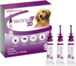 Vectra 3D Flea and Tick Treatment for Dogs Weighing 25.1-43 kg (55.2-94.6 lbs) - Tick and Flea Prevention for Dogs That Repels Mosquitoes and More with Easy Monthly Application (3 Pack) - Image 2
