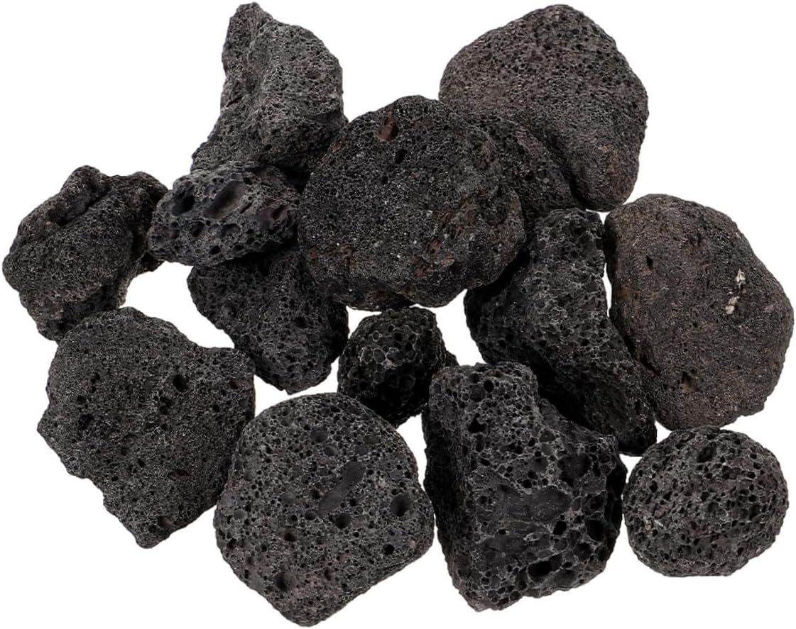 Veemoon Black Natural Lava Rock Fish Tank Volcanic Filter Rock Aquarium Porous Gravel for Aquarium Filtration and Garden Succulen Plant Pot, Mini Filter Gravel, Approximately 0.33 Pounds Per Bag - Image 2