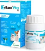 Vetoquinol Zylkene Plus – Veterinary Health Product – Promoting Calm and Relaxed Behaviour in Pets During Stressful Periods (75 mg) - Image 2