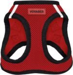 Voyager Step-In Air Dog Harness-All Weather Mesh Step in Vest Harness for Small and Medium Dogs by Best Pet Supplies-Red Base, M - Image 2