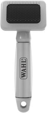 WAHL Canada Cat Small Slicker Brush, Helps to Minimize Shedding With Regular Use, Steel Bristles Into Thick Coat, Ideal For Brushing Out Light Mats and Getting Rid of Dead Fur - Model 58531, Grey - Image 2