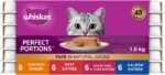 WHISKAS Perfect Portions Adult Wet Cat Food - Chicken, Beef, Whitefish and Tuna, Salmon, 75g Trays (24 pack) - Image 2