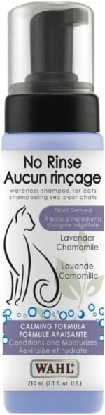 Wahl Canada No Rinse Shampoo for Cats, Calming Formula Shampoo in Lavender Chamomile, Freshens and Conditions The Coat, Waterless Shampoo, Foam Dispenser, 210ml, Model 58300 - Image 2