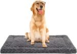 Washable Dog Bed Mat Crate Pad Soft Fluffy Pet Kennel Beds Dog Sleeping Mattress for Large Jumbo Medium Small Dogs, 42 x 28 Inch, Gray - Image 2
