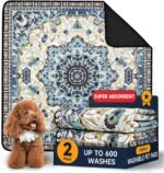 Washable Pee Pads for Dogs, 2 Super Absorbent Reusable Puppy Training Pads 18"x24" Quick Dry,Waterproof& Non-Slip Whelping Pads for Playpen,Whelping,Training,Travel,Housebreaking (18"x24"(Pack of 2)) - Image 2