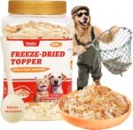 Wellix Dog & Cat Food Topper - Antarctic Krill Treats Freeze Dried Egg Yolk&Chicken Flavor Low Calorie - Healthy Cat Treats for Indoor Cats - Image 2