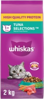 Whiskas Tuna Selections Adult Dry Cat Food – Natural Tuna Flavour, 2kg Bag - Image 2
