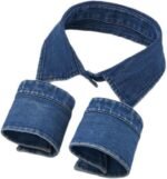 Women’s False Collar Detachable Dickey Collar Lapel Choker Necklace Denim Fake Collar and Wrist Cuffs False Sleeves - Image 2